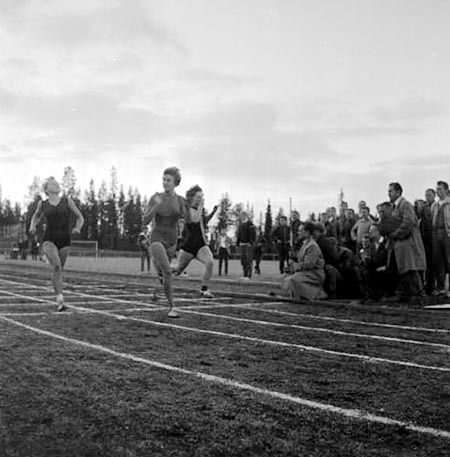 Friidrottstävlingar i Vilhelmina 1961.