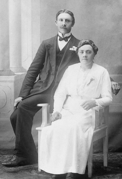 Bröllopsfoto år 1917-09-03.