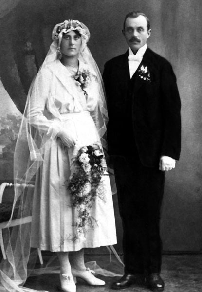 Bröllopsfoto av Ingeborg och Valdemar