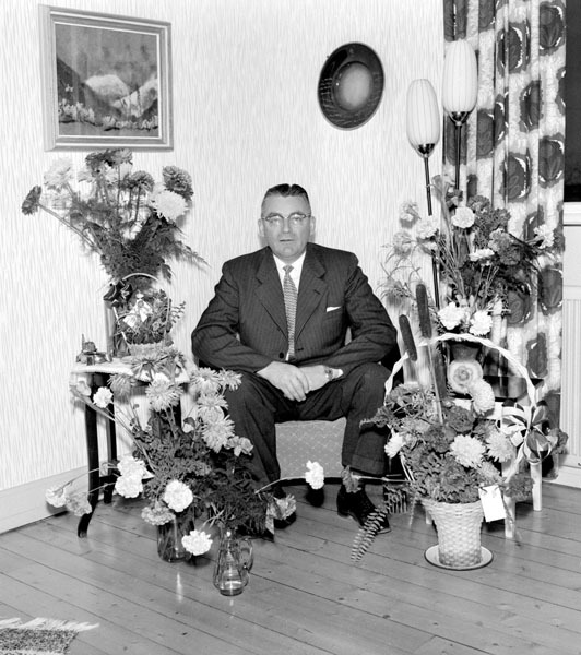 Bild av Arvid Karlsson 50-årsdag 1957-10-15.