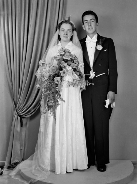 Brudparet Svensson 1953.