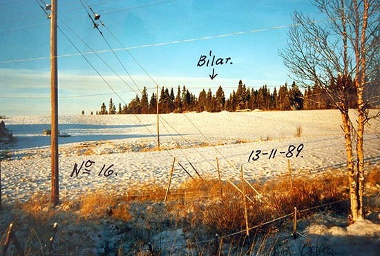 Vintervy från Djursjö år 1989-11-13.