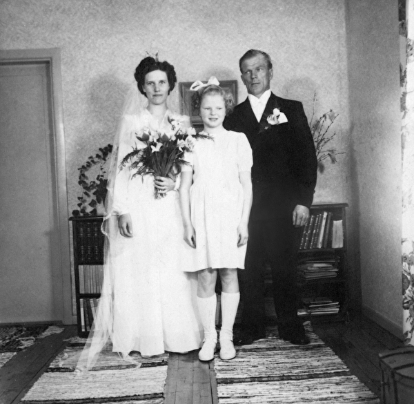 Brudparet Näslund 1947.