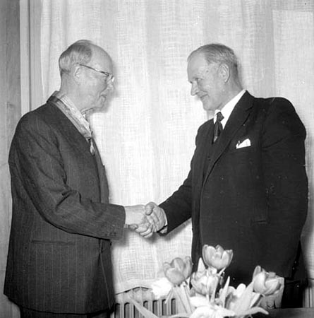Från Nils Björkmans medaljering, 1958.