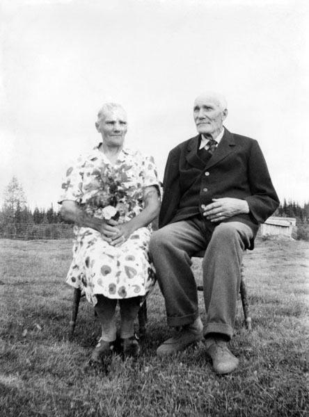 Mormor Edla och Morfar Rickard.