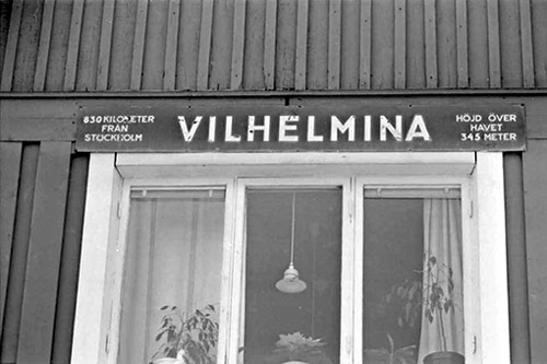 Järnvägsstation, Vilhelmina.