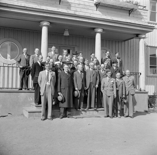 Malgomajskolan, politikerbesök 1945.