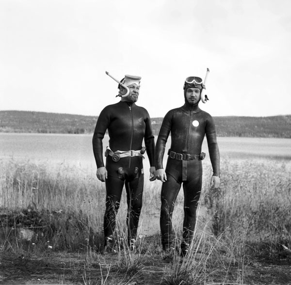 Bild av Åke och sonen Lennart Sörlin
