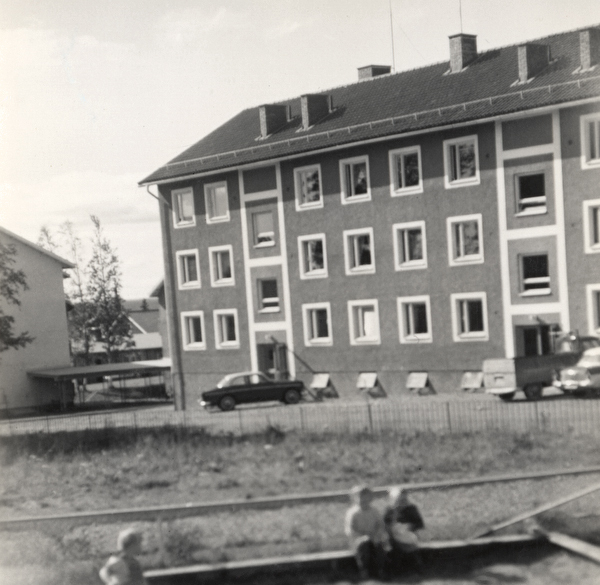 Vy från barnhemmet mot på Åsgatan, 1960.