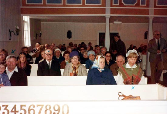 Vänstra sidan i Fatmomakke kyrka: 1979-06-17.