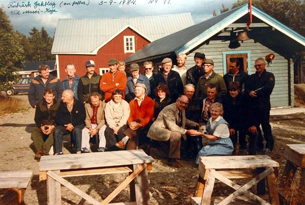 Jaktmöte i museikojan 1984-09-03.
