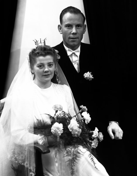 Brudparet Bror & Ulla Stenbom.