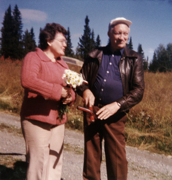 Elsy-Marie och Kjell i  Andersmark.