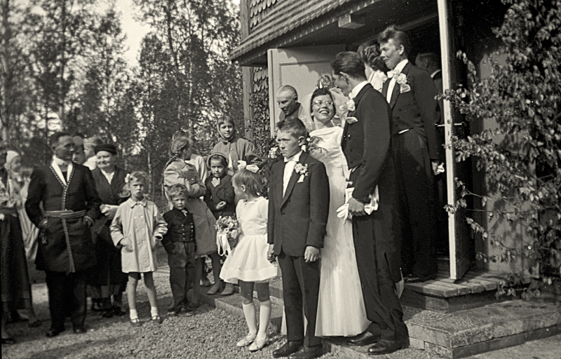 Bröllop i Ammarnäs kyrka.