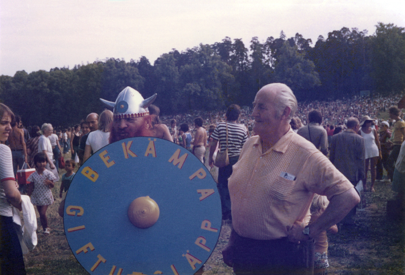 Uno på Bellmansfest i Hagaparken, Solna.