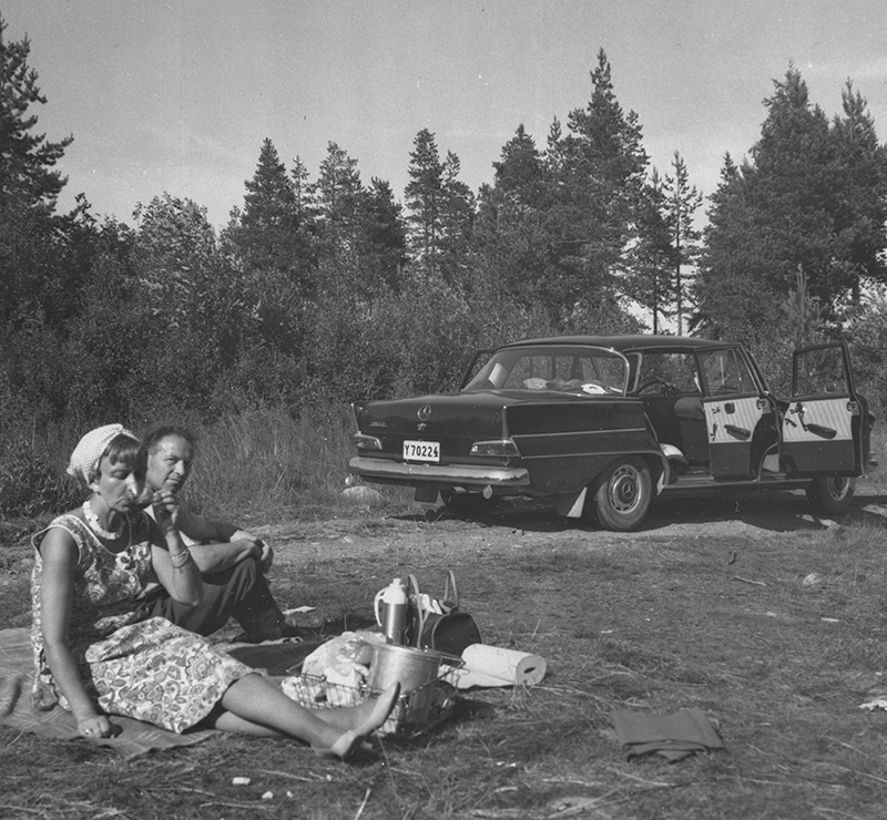 På semester med Gunnar och Vivan 1965.