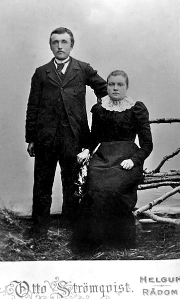 Reinhold och Viktoria Vikström f. Grahn.