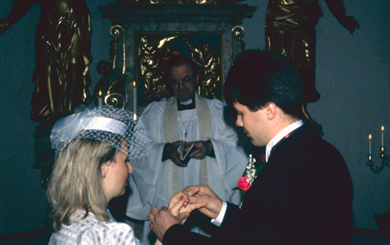 Ira & Gunnar gifter sig 1987-03-28.