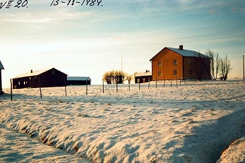 Vinter bild från Risträsk, Vilhelmina 1989-11-13.