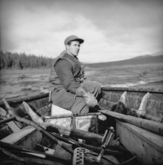Postförare på Kultsjön, 1944.