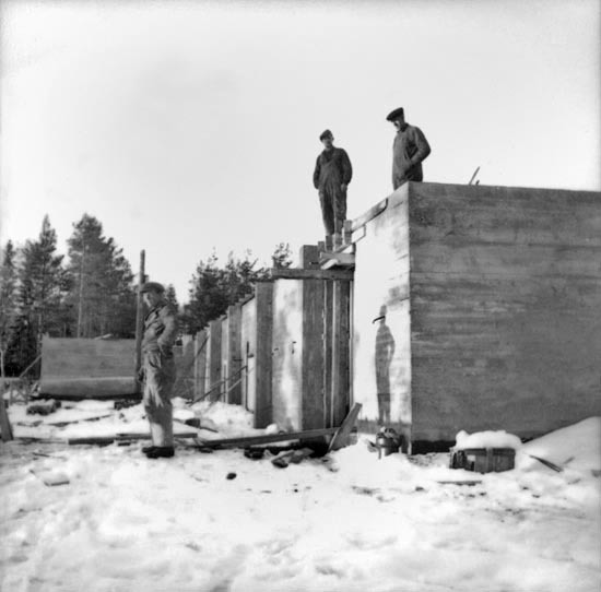 Grunden till Folkets hus i Vilhelmina, 1944.
