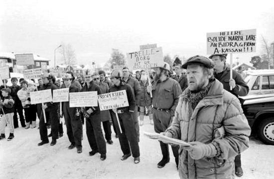 Demonstration för Kultsjödalens fortlevnad.