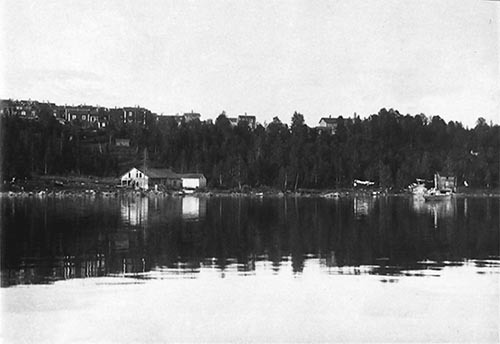 Vilhelmina kyrkstad foto från Volgsjön.