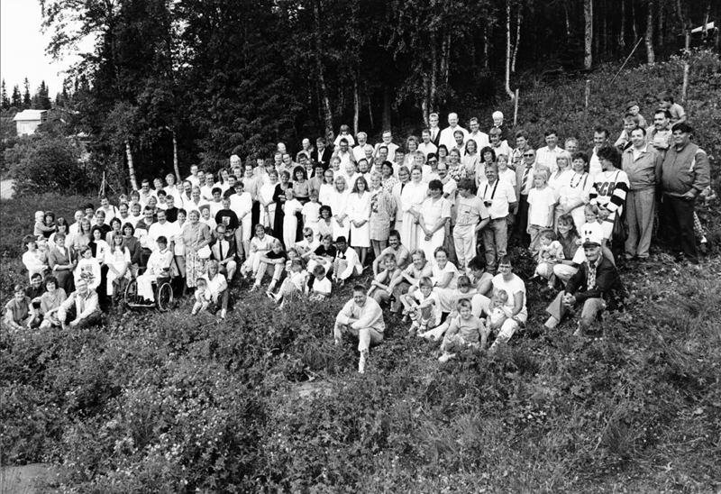 Släktträff i Matsdal i juli 1989.