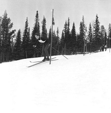 Slalom i Granbergsbacken, mars-1960.