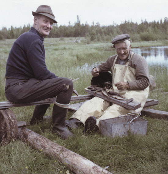 Sven Vindby och Erik Viktorsson på fisketur