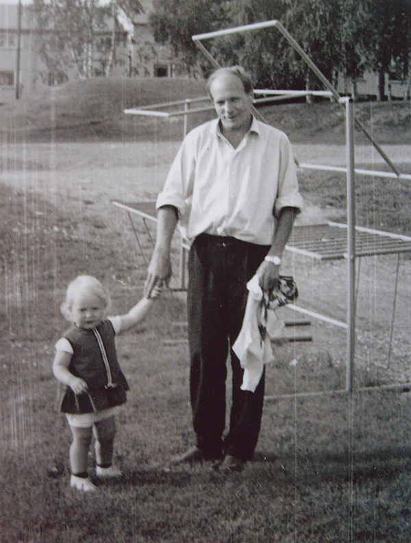 Karl-Johan Nordqvist med sin dotter