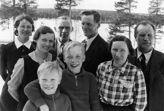 Besökande hos familjen Albin Rådström