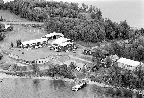 Saxnäs, flygfoto 1986-07-17.