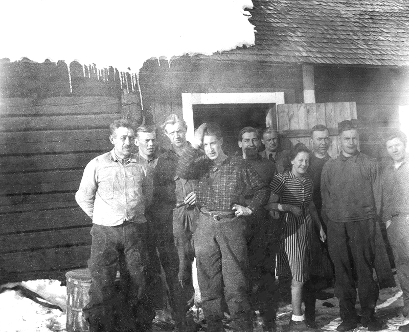 Skogshuggare i Almsele 1943.