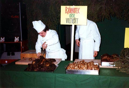 Björnfest i Vilhelmina Hotell 1979-11-17,  kl 1...