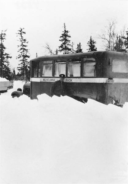 Risträskbussen, ägdes av Adolf Norén.