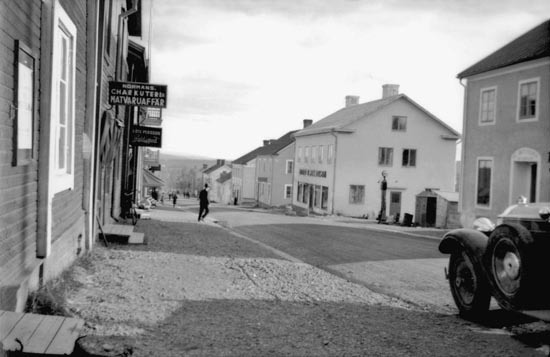 Storgatan i Vilhelmina, 1940.