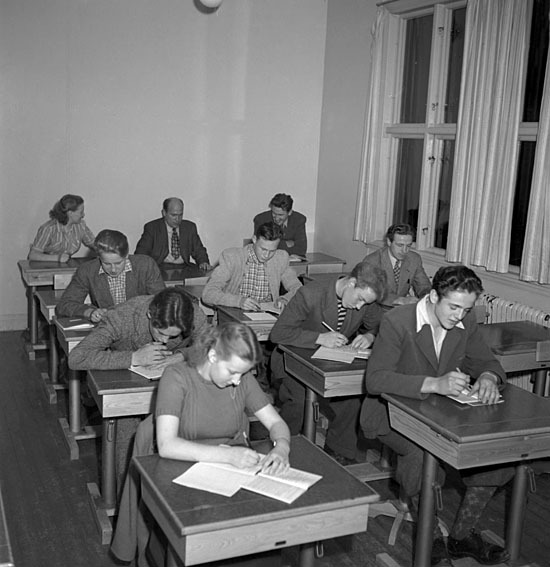 Yrkesskolans start i Vilhelmina 1949.