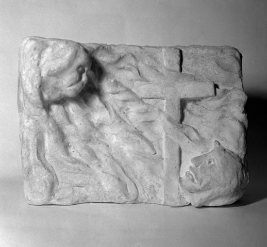 Ova Malmqvists relief med liggande 
