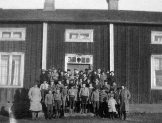 Bäsksele gamla skola höstterminen 1931.