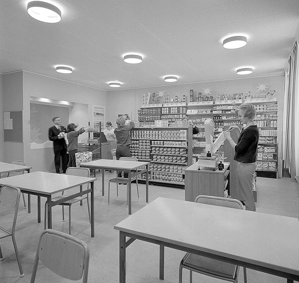 Yrkesskolan i Vilhelmina 1965.