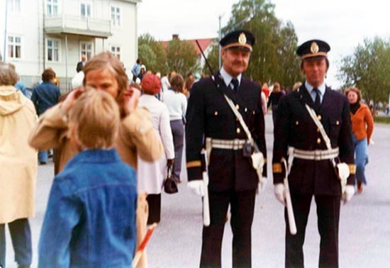 Kungabesök i Vilhelmina år 1976.