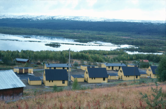 Gruvarbetarnas bostäder i Klimpfjäll.