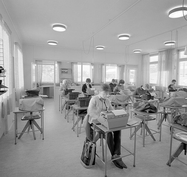 Yrkesskolan i Vilhelmina 1965.