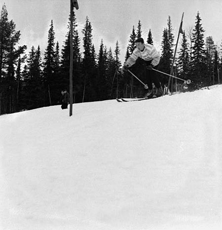 Slalom i Granbergsbacken, mars-1960.