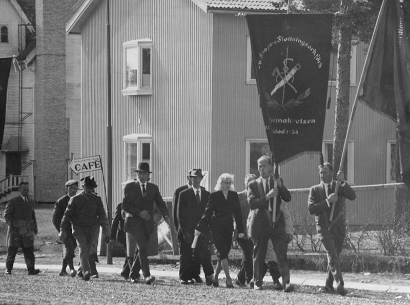 Första maj-demonstration 1961.