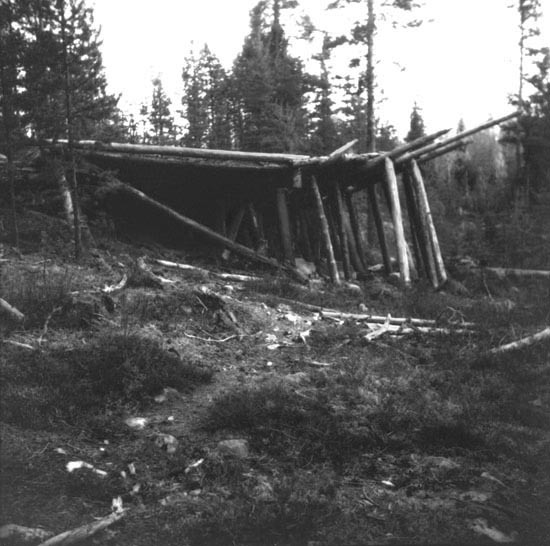 Tjärdal i Bäsksjö, 1945.