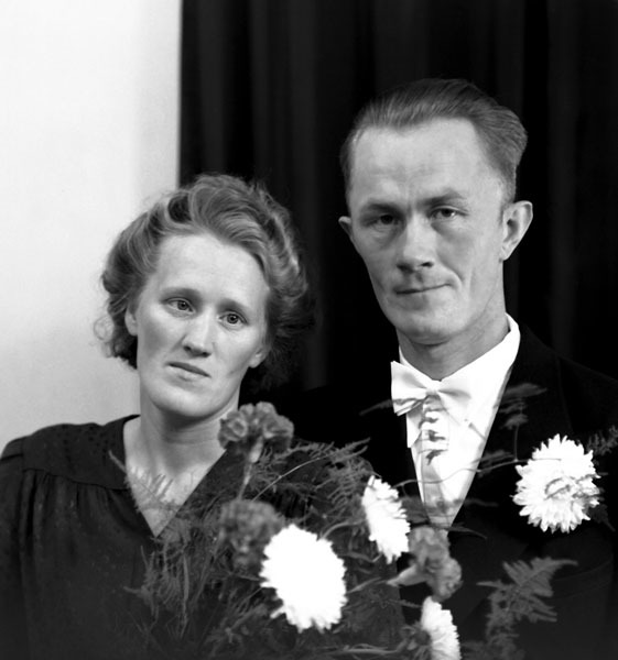 Brudparet Edvin & Elna Hansson,