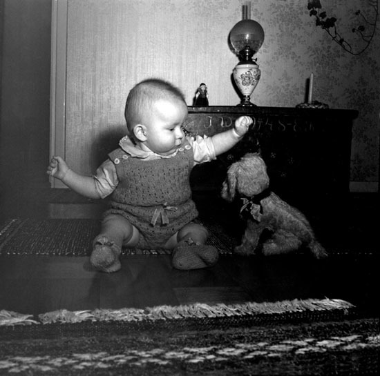 Edvard Nybergs son 9 månader gammal.