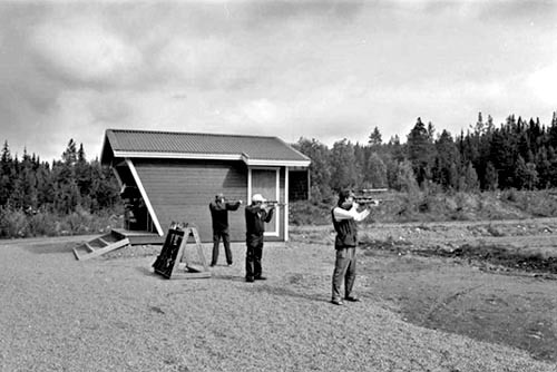 Invigning nya älgskyttebanan, 1992.